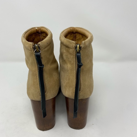 Jeffery Campbell Tan Rumble Sueded Ankle Booties 9 - Picture 4 of 11